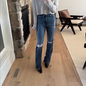 Good American Size 0/25 High Waist Good Boy Jeans in Indigo540